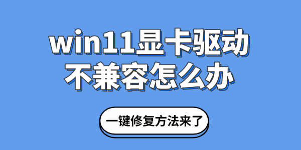 win11显卡驱动不兼容怎么办