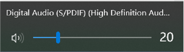 检查音量图标